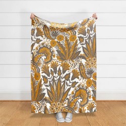 Tropical Design Knitted Throw