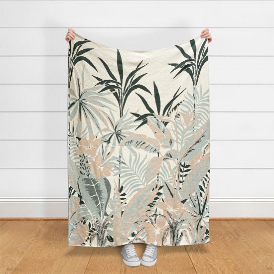 Tropical Design Knitted Throw