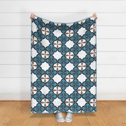 Medallion Design Printed Throw 