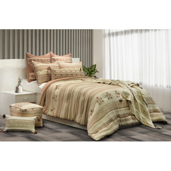 Tribal milange printed comforter bedding set