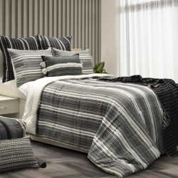 Horizontal Stripe Pattern Comforter Set 