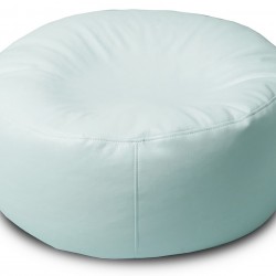 Leather Fabric Solid Color Dyed Circular Floor Cushion