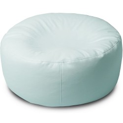 Leather Fabric Solid Color Dyed Circular Floor Cushion