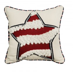 Americana Theme Polyester Fabric Small Cushion