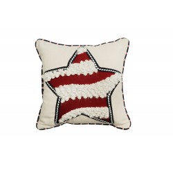 Americana Theme Polyester Fabric Small Cushion