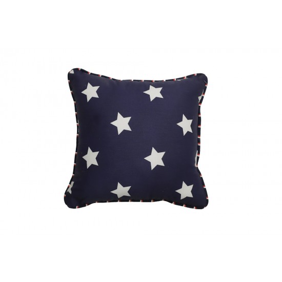 Americana Theme Polyester Fabric Small Cushion