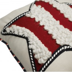 Americana Theme Polyester Fabric Small Cushion