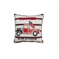 Americana-themed Polyester Fabric Small Cushion