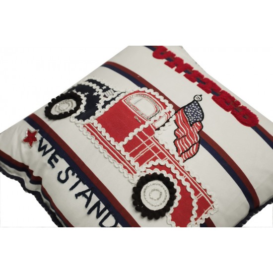 Americana-themed Polyester Fabric Small Cushion