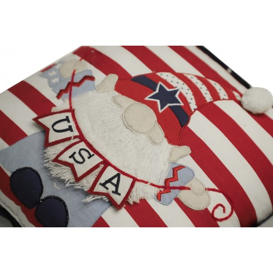 Americana-themed Polyester Fabric Small Cushion