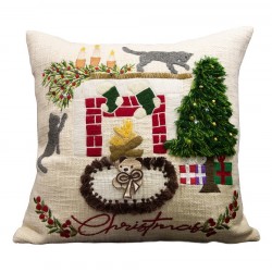 Christmas-Themed Cushion