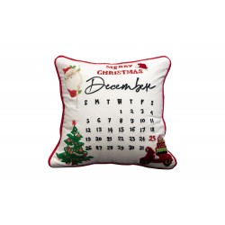 Christmas Calendar-Themed Small Cushion