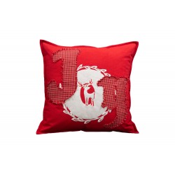 Bold Red Christmas Cushion