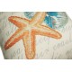 Coastal Theme Printed  Cotton Cushion