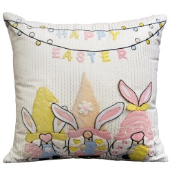 Easter Theme Lurex Fabric Cushion