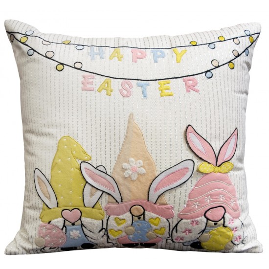 Easter Theme Lurex Fabric Cushion