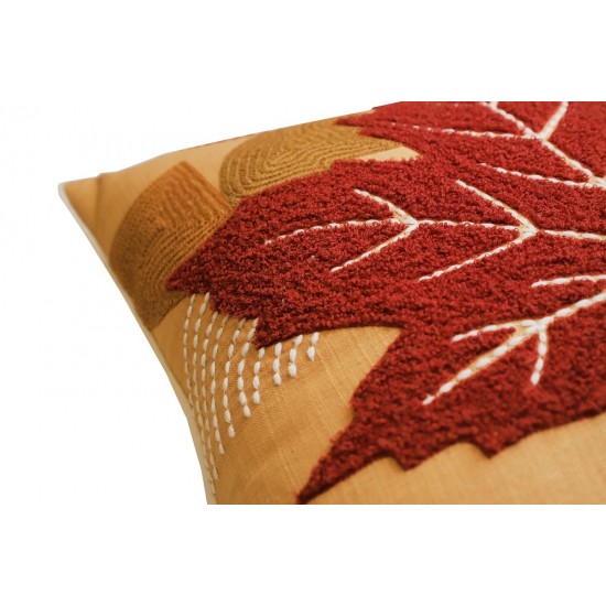 Autumn Fall Theme Cotton Slub Cushion