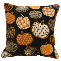 Harvest-Themed Rectangular Cushion