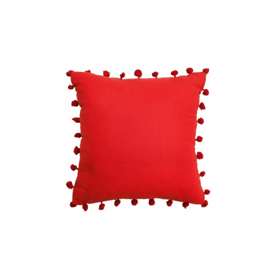 Valentine-themed multi-textured Cotton Fabric Small Cushion