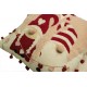 Valentine-themed multi-textured Cotton Fabric Small Cushion