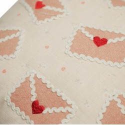 Valentine-themed Cotton Fabric Small Cushion