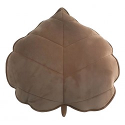 Velvet Fabric Autumn Leaf Shaped Pillow