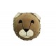 lion face-shaped pillow