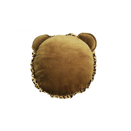 lion face-shaped pillow