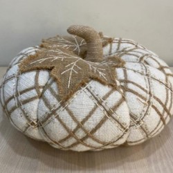 harvest-themed decorative pumpkin