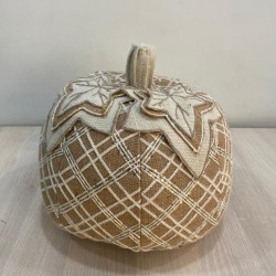 harvest-themed decorative pumpkin