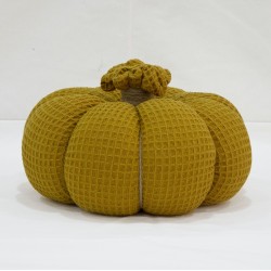 harvest-themed decorative pumpkin