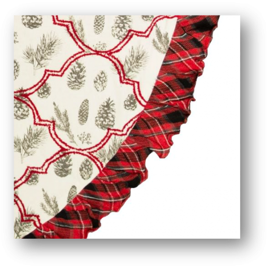 Christmas-Themed Printed Tree Skirts