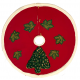 Christmas-Themed Elevated Embroidered  Tree Skirts 