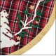 Christmas-Themed Elevated Embroidered  Tree Skirts 