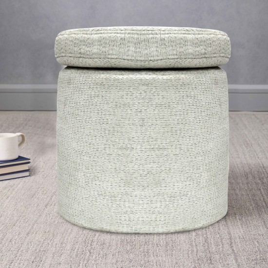 Seat Textured Fabric Pouf