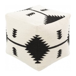 Kilim design printed pouf