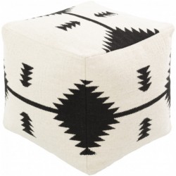 Kilim design printed pouf