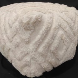 cotton woven pouf