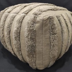 cotton woven pouf